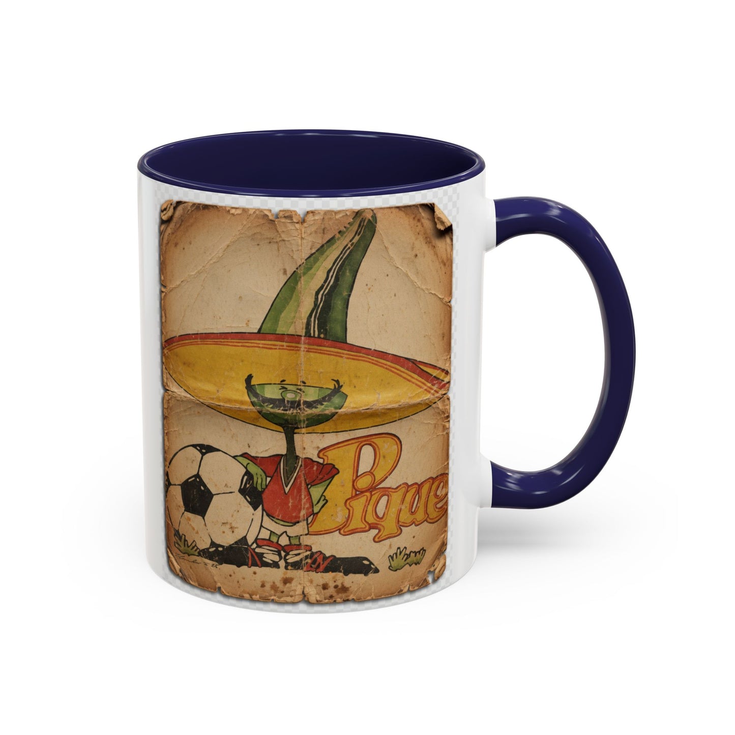 Mexico 86 Mascot Poster Pique Coffee Mug (11, 15oz)