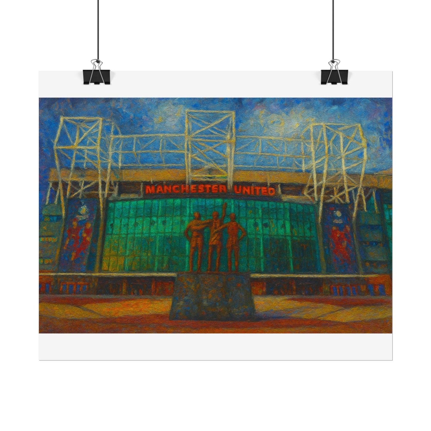 Manchester United Old Trafford United Trinity Poster