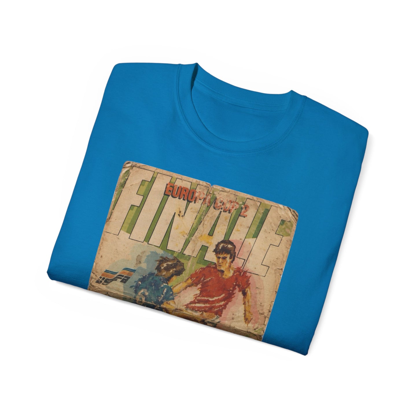 1985 European Cup Winners Cup Final Everton Rapid Vienna Poster Unisex Ultra Cotton Tee
