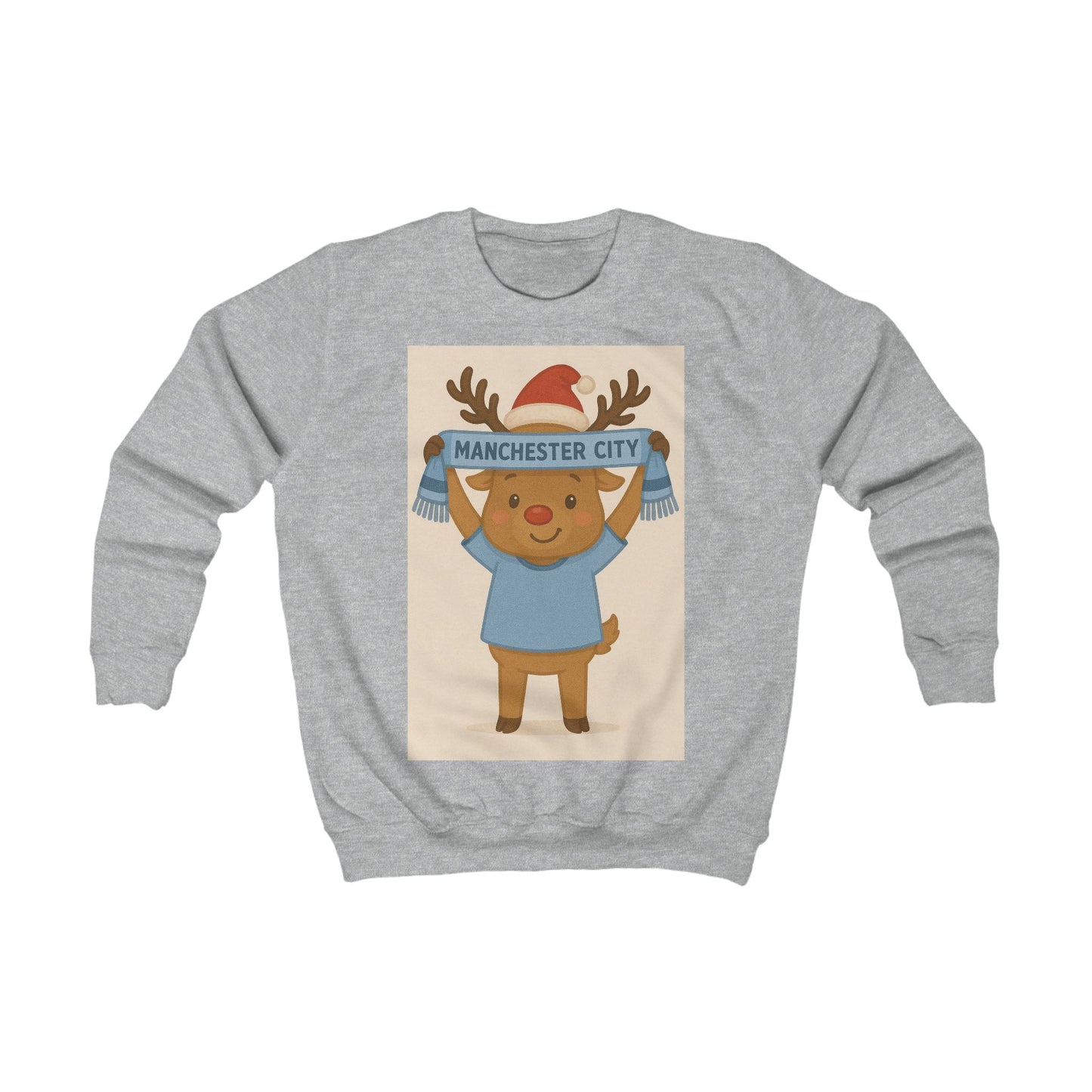 Children’s Manchester City Reindeer Christmas Jumper