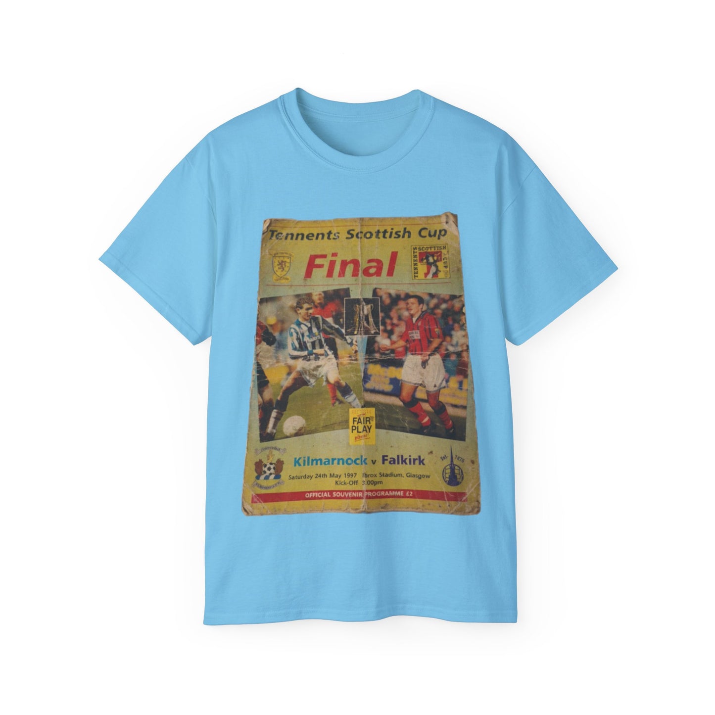 1997 Scottish Challenge Cup Final Programme Poster Unisex Ultra Cotton Tee