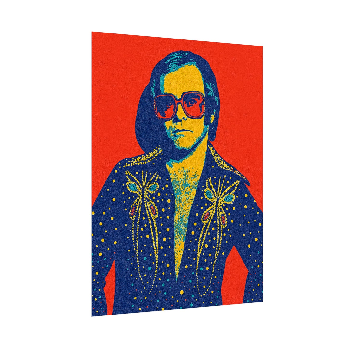 E. John Pop Art Poster