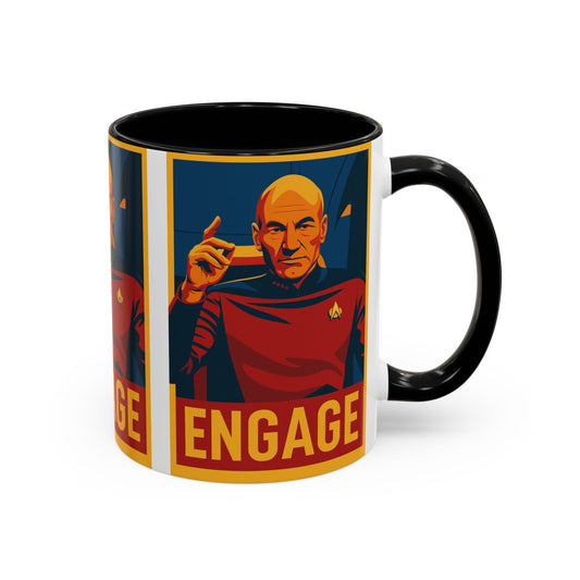 Captain Picard Engage Mug