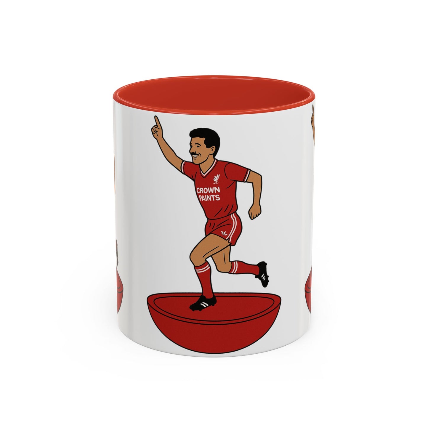 Ian Rush Cartoon Subbuteo Mug - Liverpool