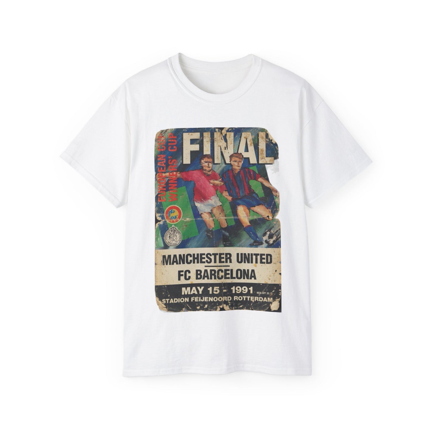1991 Cup Winners Cup Final Poster Manchester United