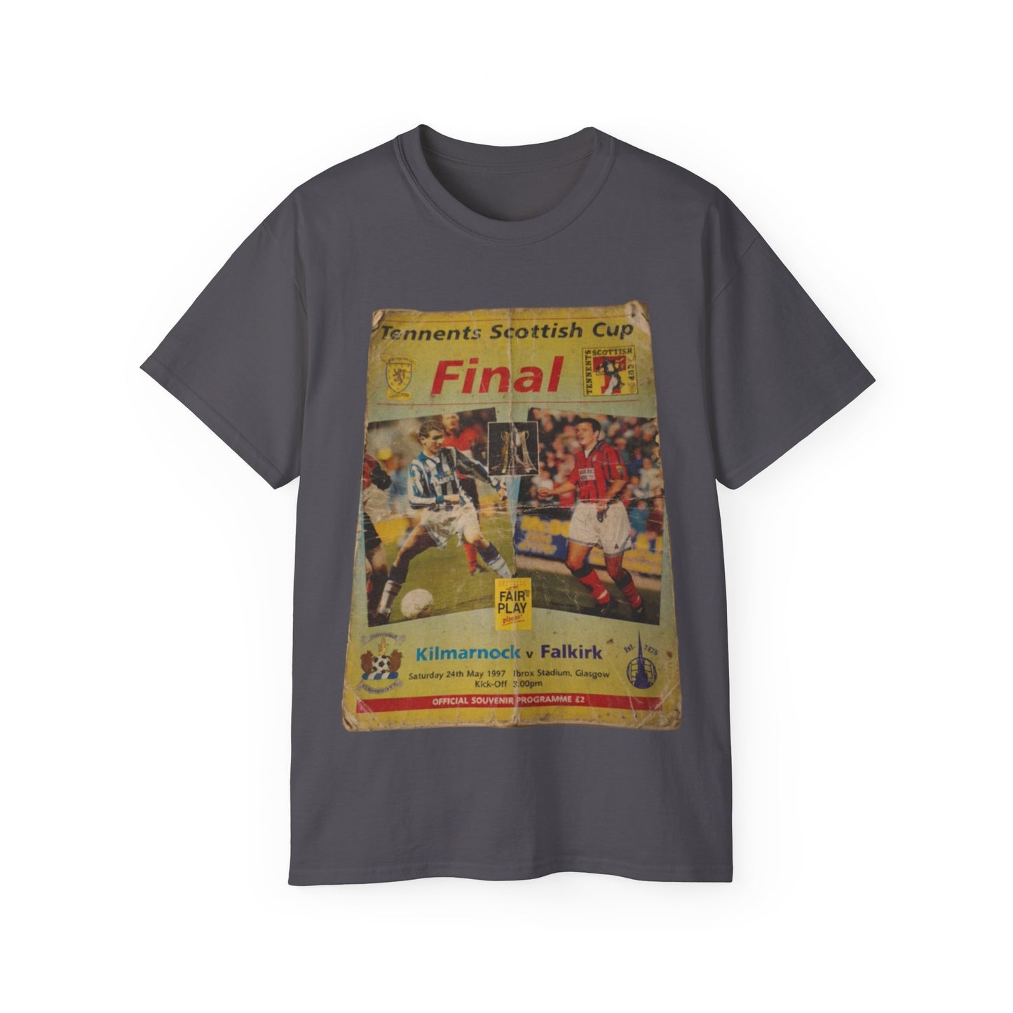 1997 Scottish Challenge Cup Final Programme Poster Unisex Ultra Cotton Tee