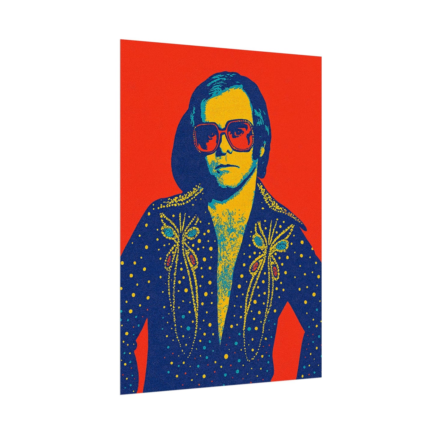 E. John Pop Art Poster