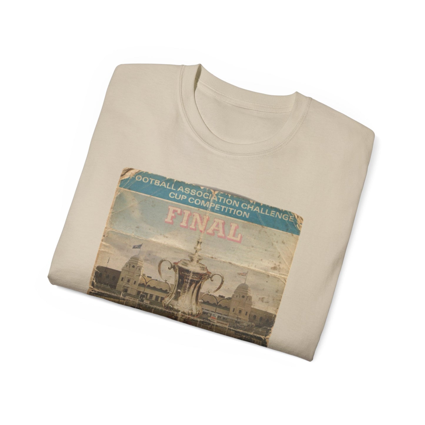 1975 FA Cup Final Programme Poster West Ham Fulham Unisex Ultra Cotton Tee
