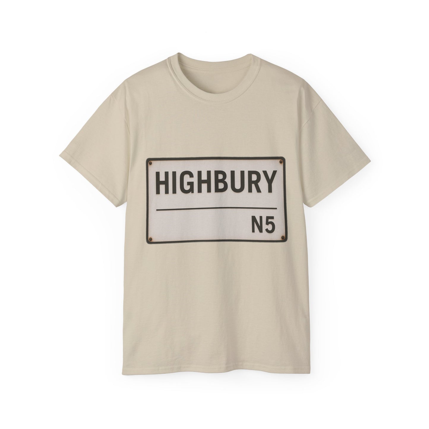 Highbury N5 Arsenal Road Sign T-Shirt