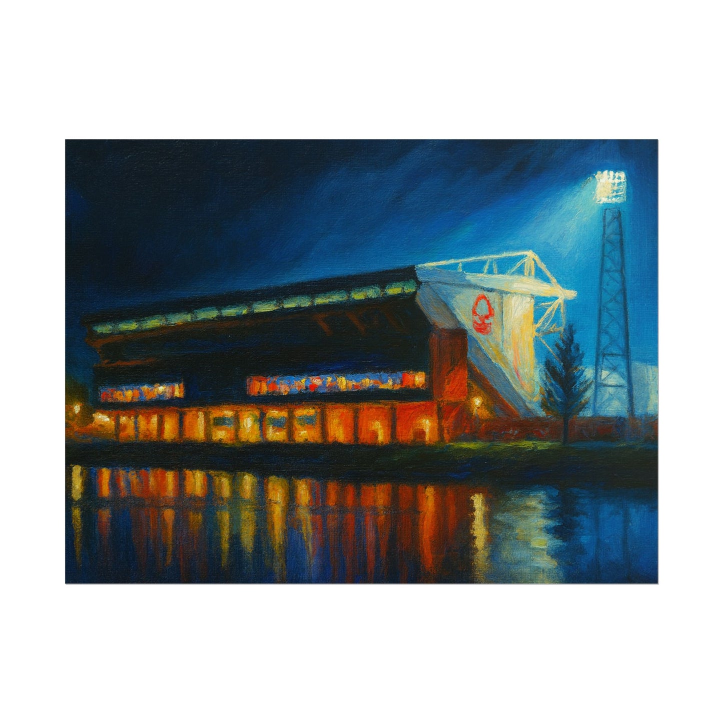 Nottingham Forest City Ground Art Poster