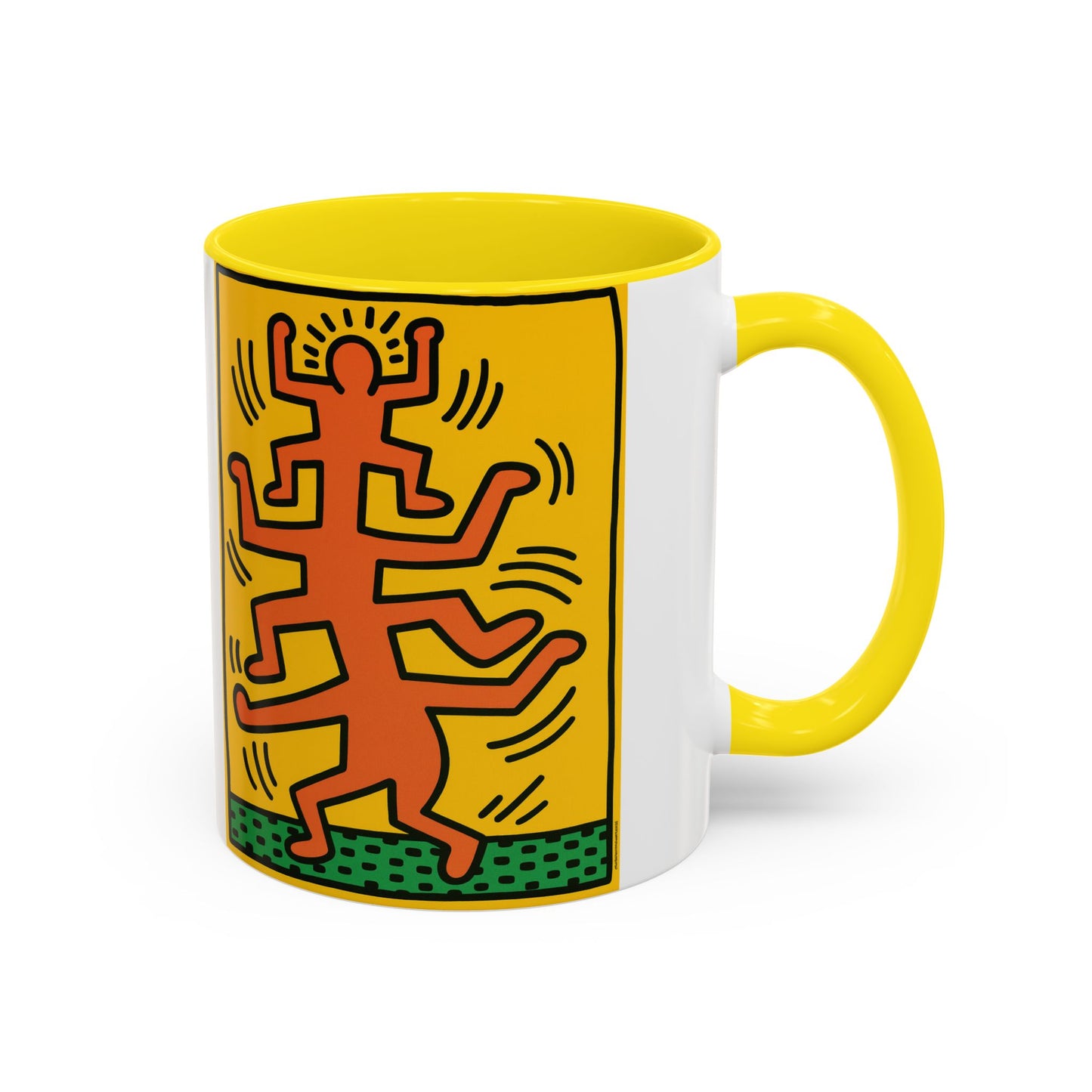 Keith Haring Plate No. 1 (from the Growing suite) Orange Mug