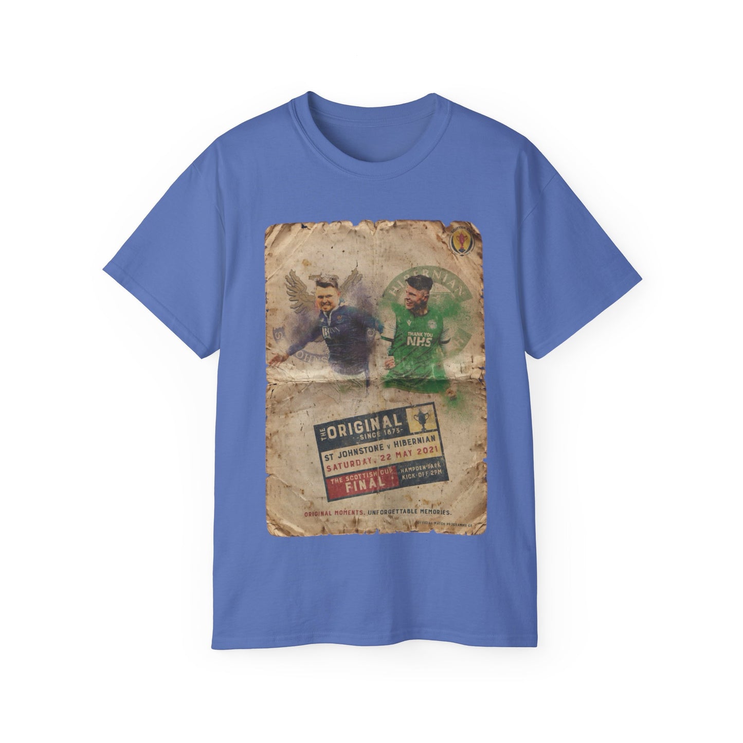 2021 Scottish challenge cup final St Johnstone Hibernian Programme Poster Unisex Ultra Cotton Tee