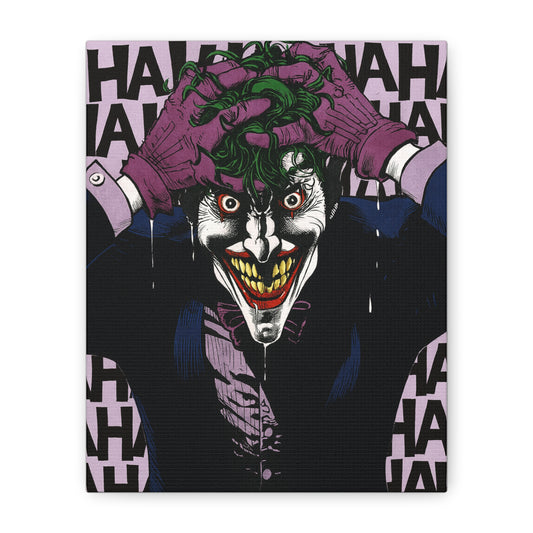 Joker Cartoon Canvas Art