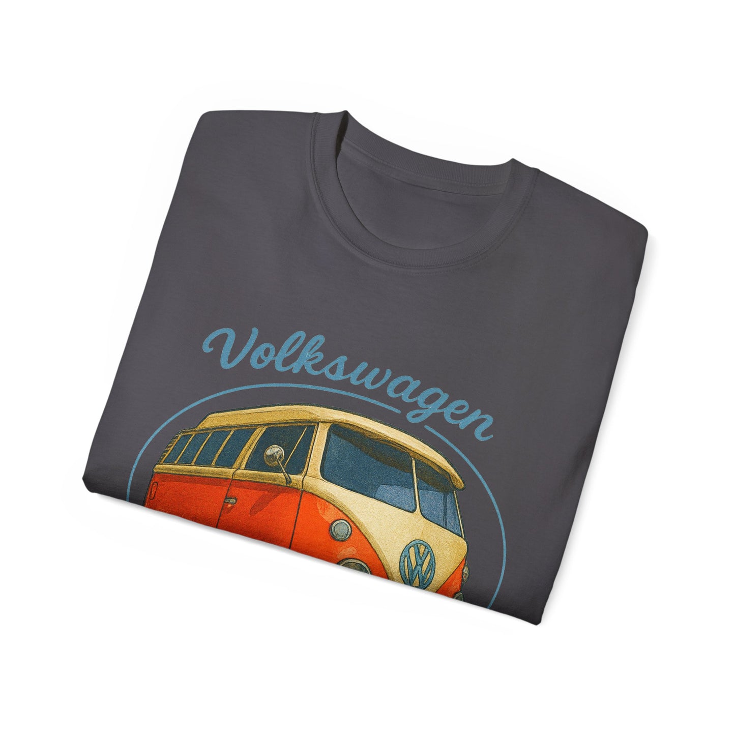 Retro Volkswagen Camper Van 3/4 Orange