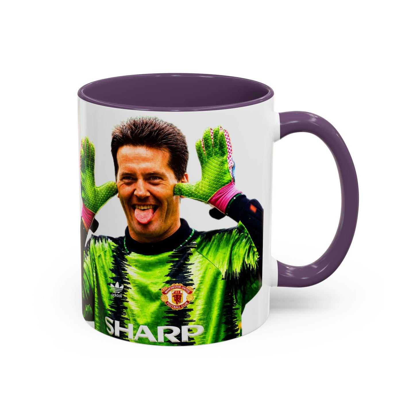 Les Sealey - Manchester United Accent Coffee Mug (11, 15oz)