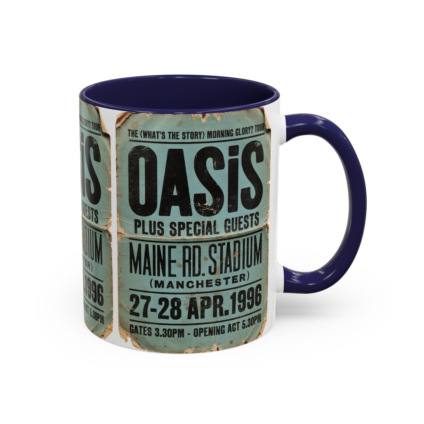 Oasis Maine Road 1996 Poster Coffee Mug (11, 15oz)