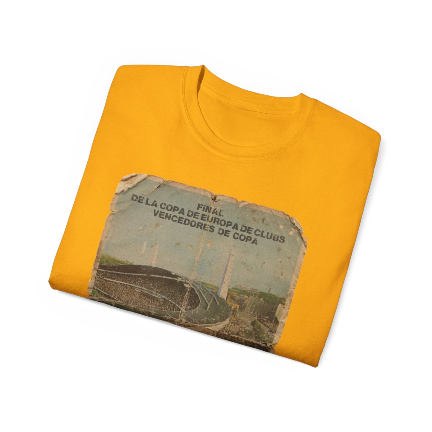 1983 European Cup Winners Cup Final Aberdeen Real Madrid Poster Unisex Ultra Cotton Tee