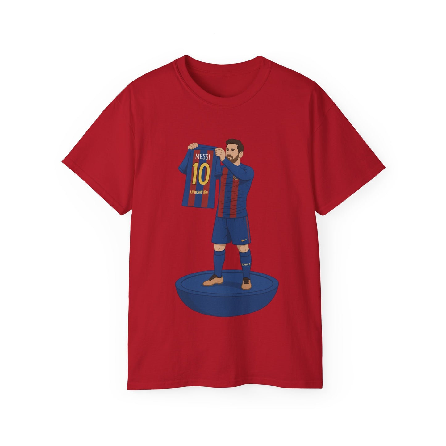 Lionel Messi Cartoon Subbuteo T-Shirt - Barcelona