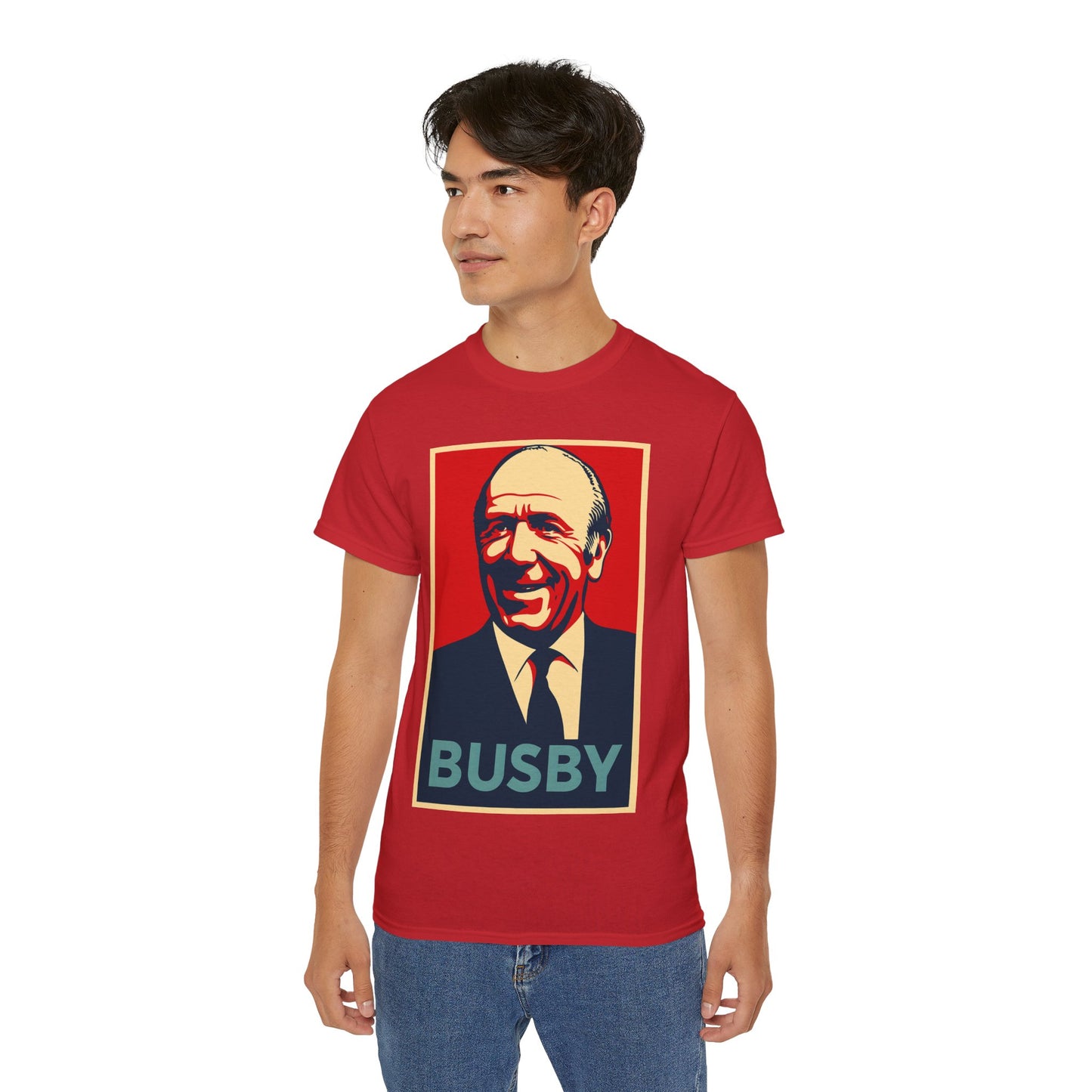 Matt Busby Hope Poster T-Shirt - Manchester United