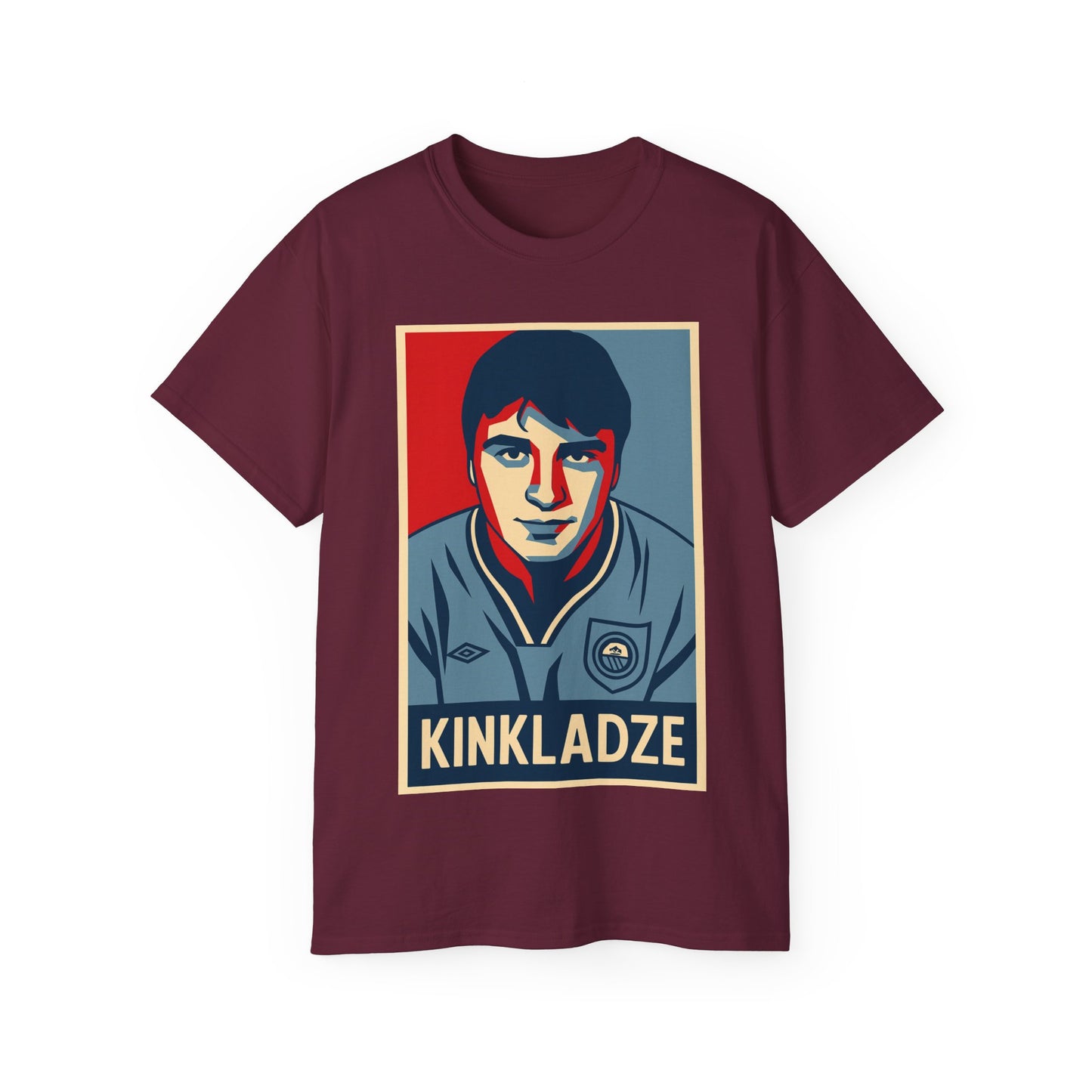 Georgi Kinkladze Hope Poster T-Shirt - Manchester City