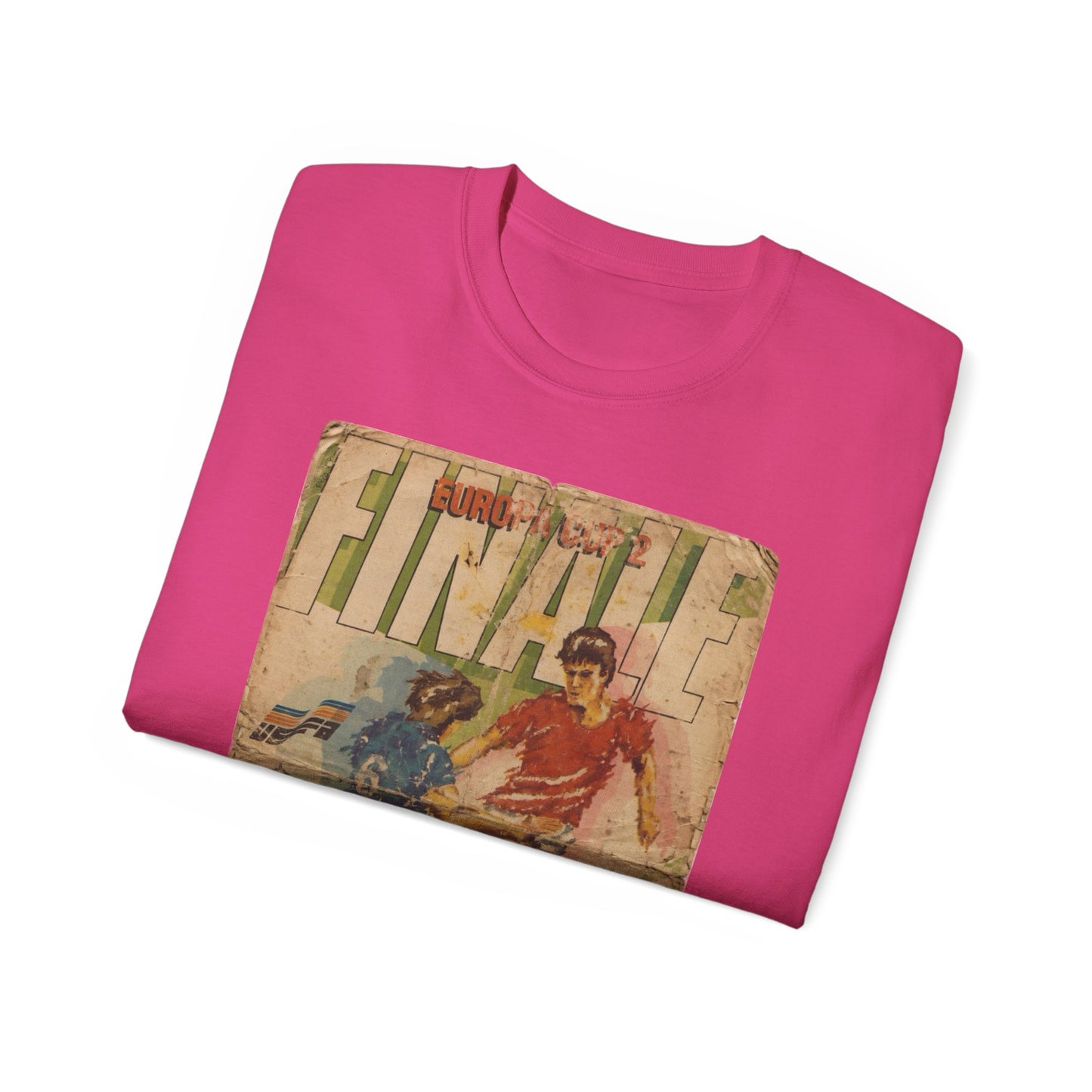 1985 European Cup Winners Cup Final Everton Rapid Vienna Poster Unisex Ultra Cotton Tee