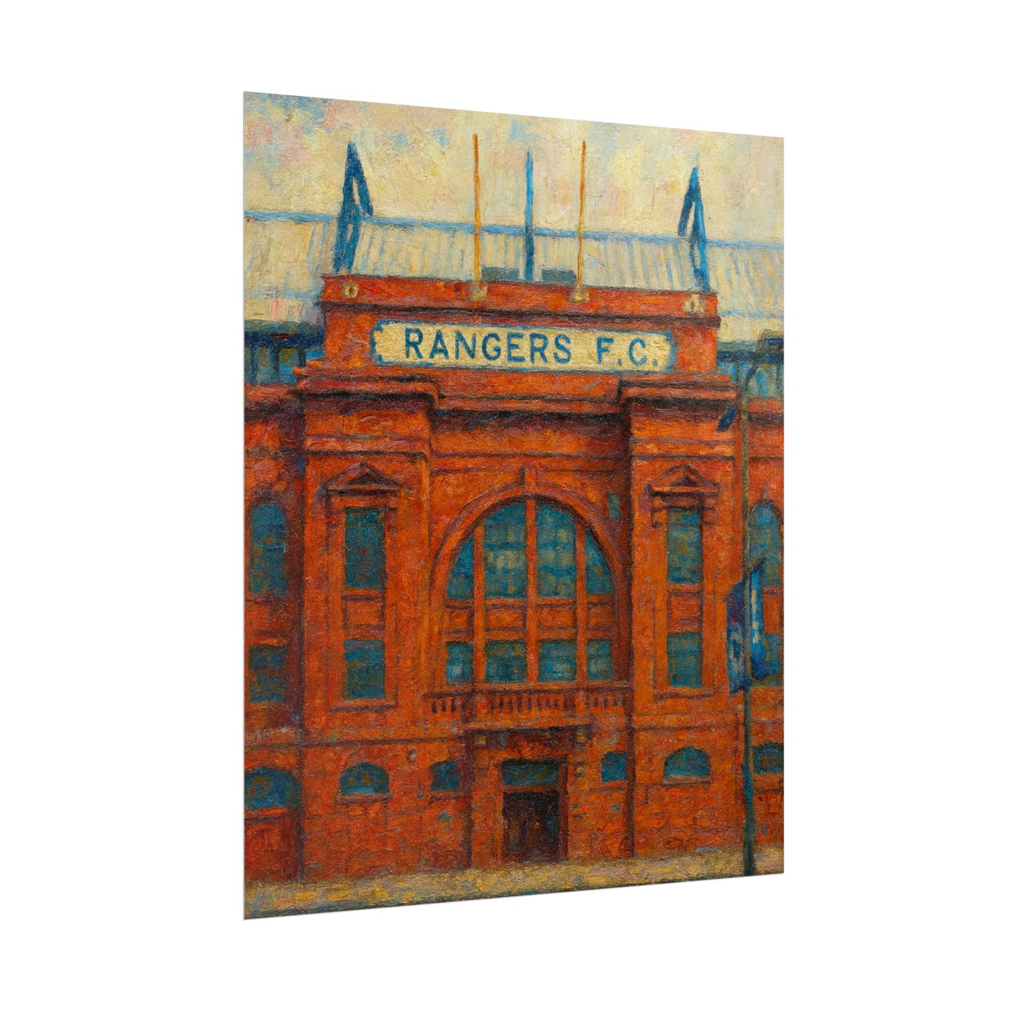 Ibrox Stadium Rangers FC Rolled Posters
