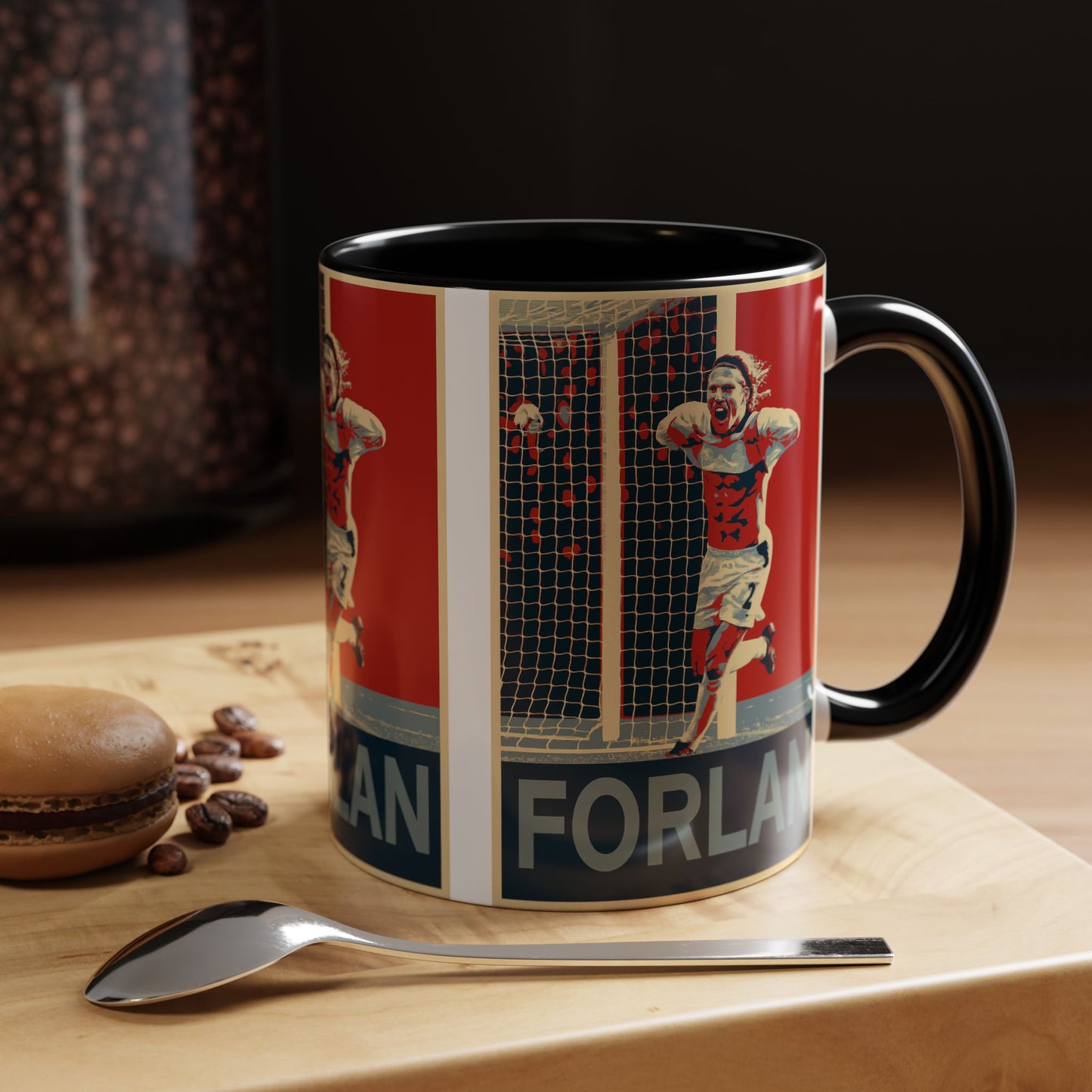 Diego Forlan Liverpool Goal Celebration Mug - Manchester United