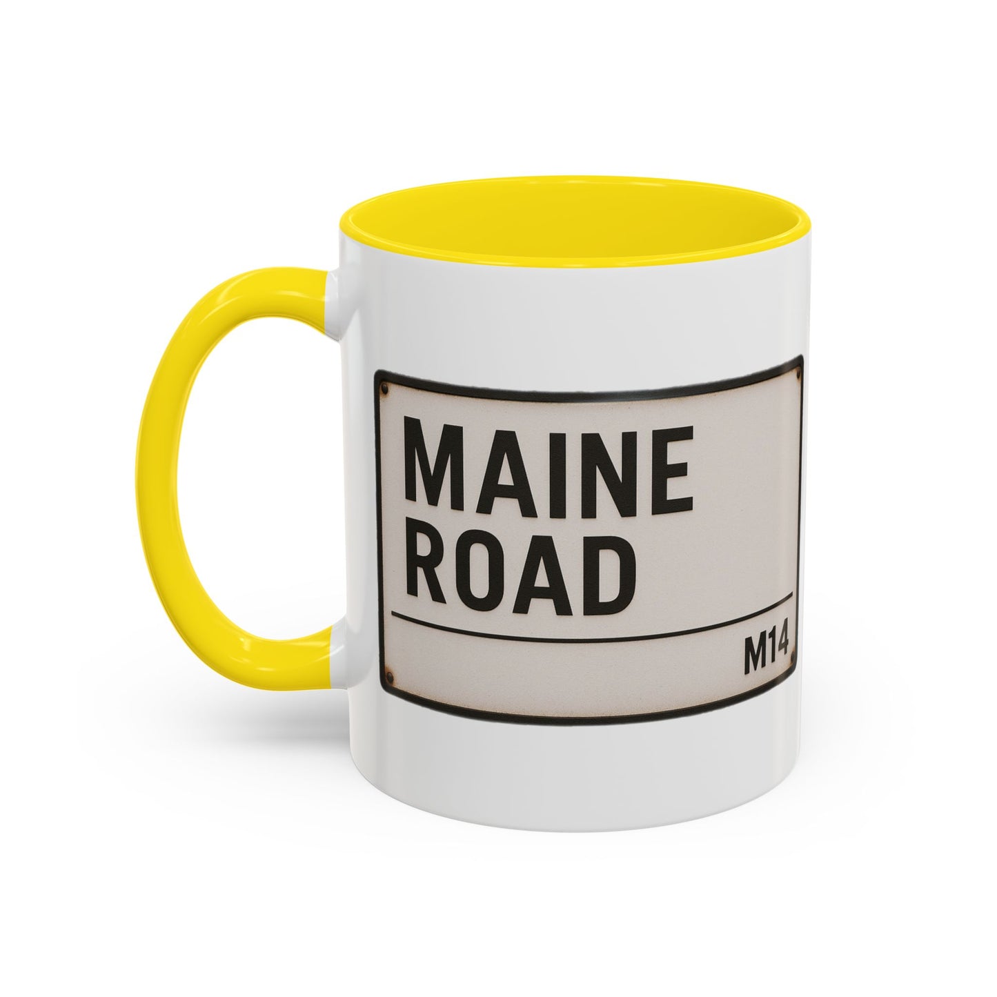 Maine Road Manchester City Road Sign Mug