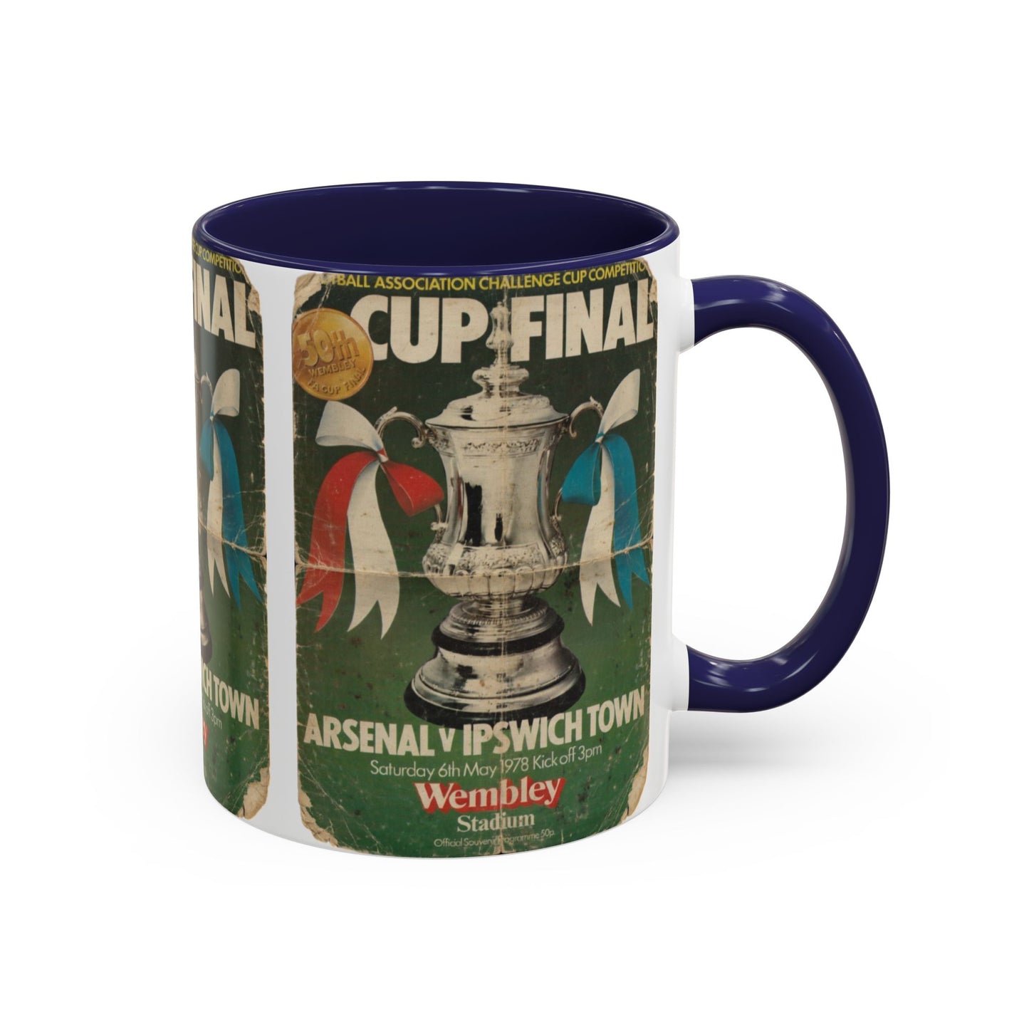 1978 FA Cup Final Programme Ipswich Town Arsenal Poster Accent Coffee Mug (11, 15oz)