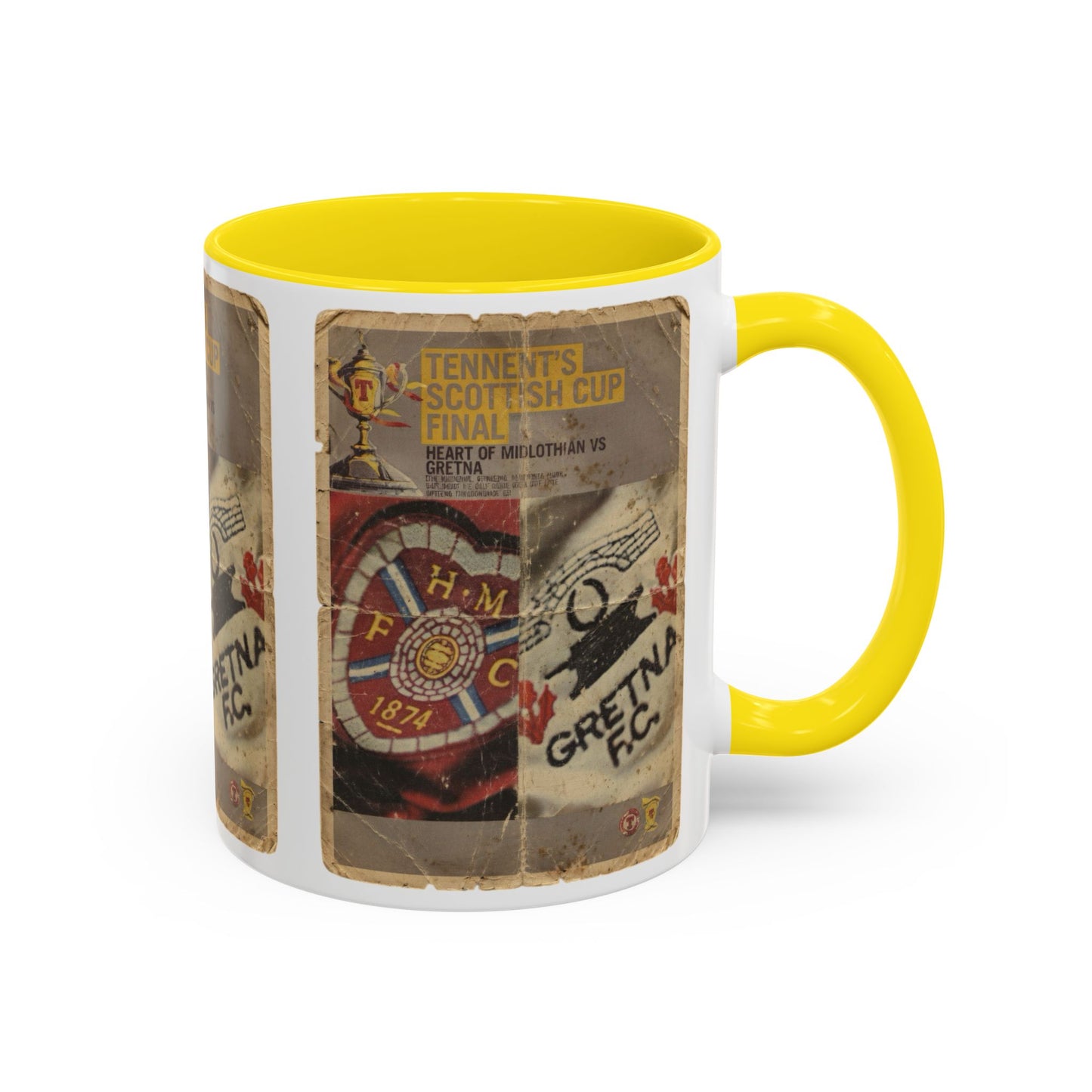 2006 Scottish Challenge Cup Final Hearts Gretna Accent Coffee Mug (11, 15oz)