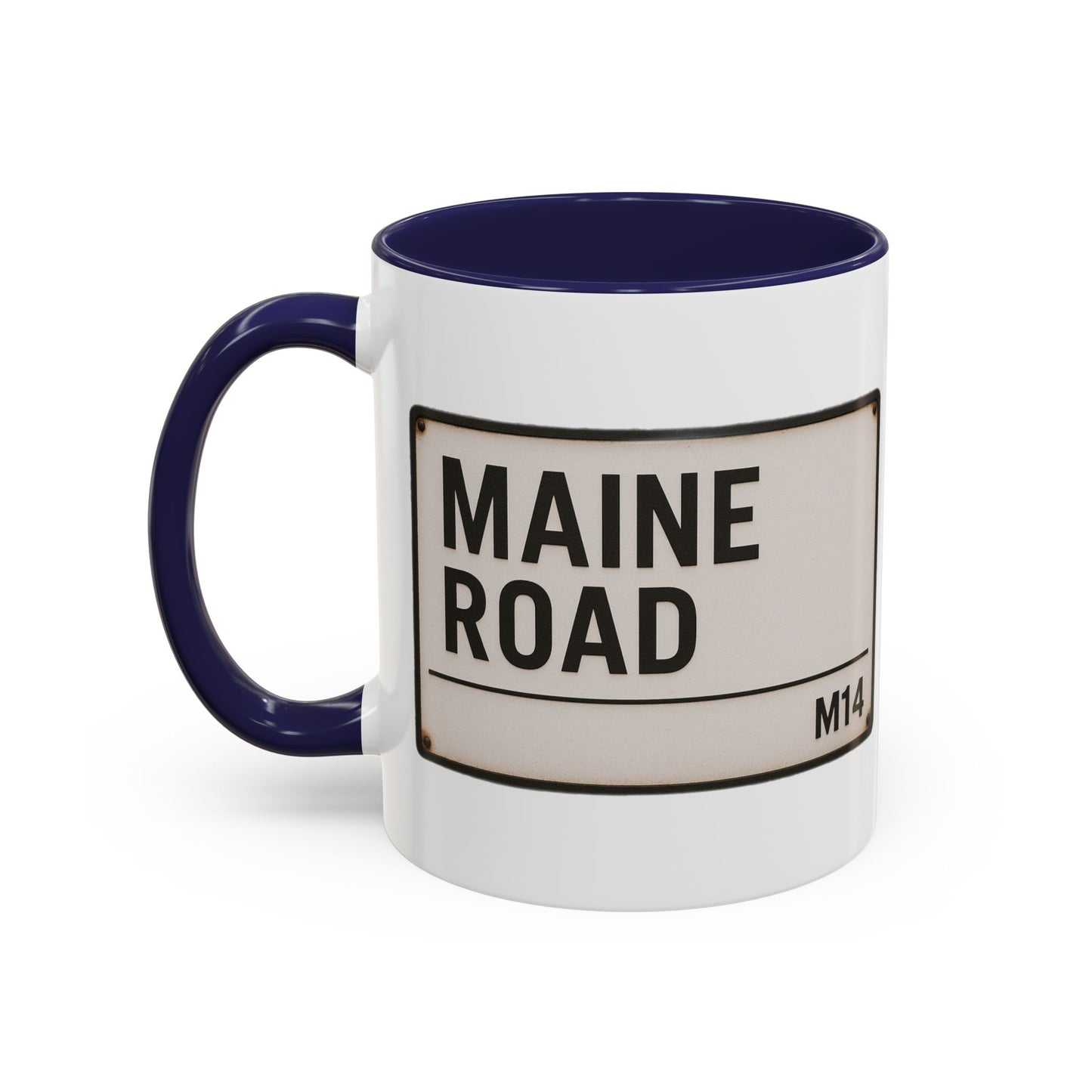 Maine Road Manchester City Road Sign Mug