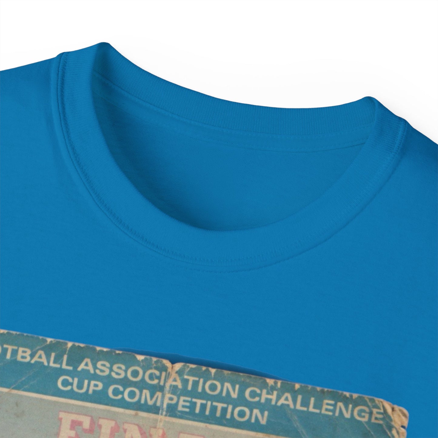 1975 FA Cup Final Programme Poster West Ham Fulham Unisex Ultra Cotton Tee
