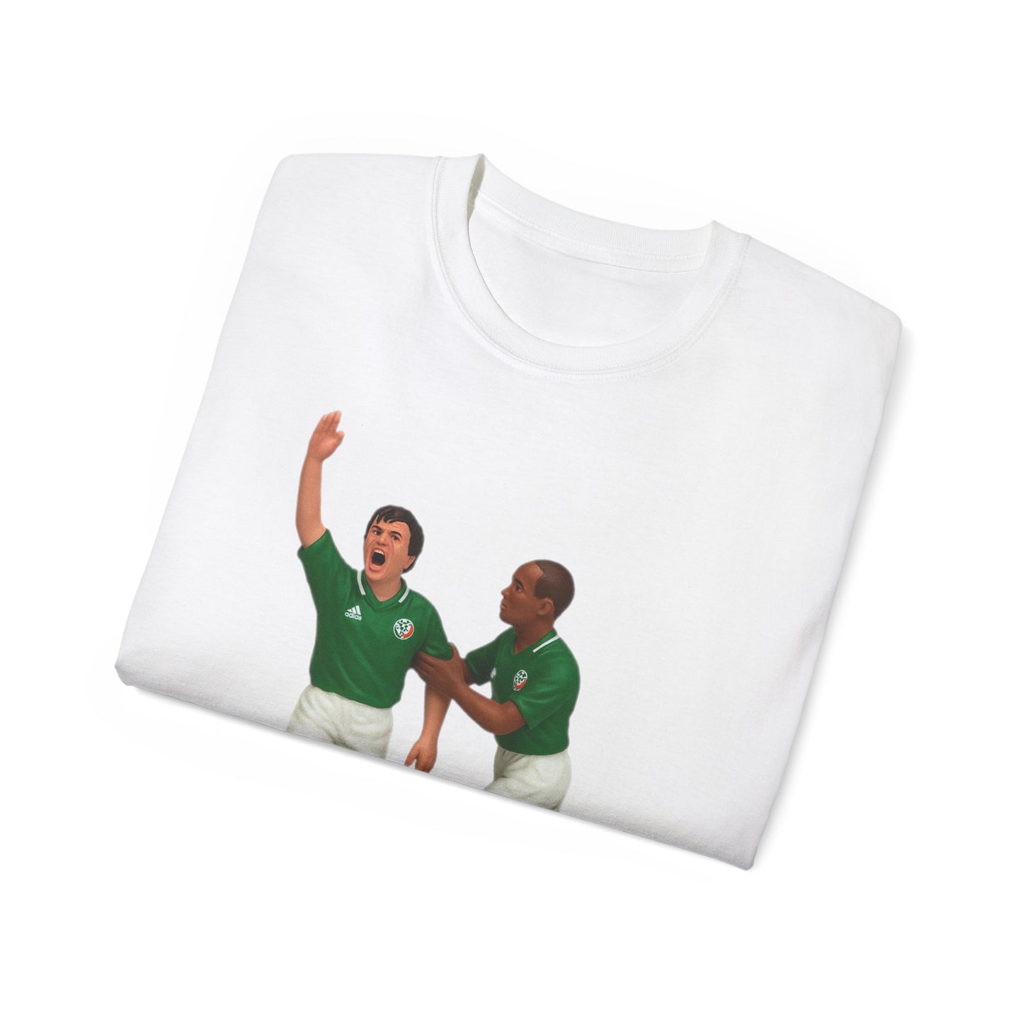 Ray Houghton And Terry Phelan Subbuteo T-Shirt - Ireland
