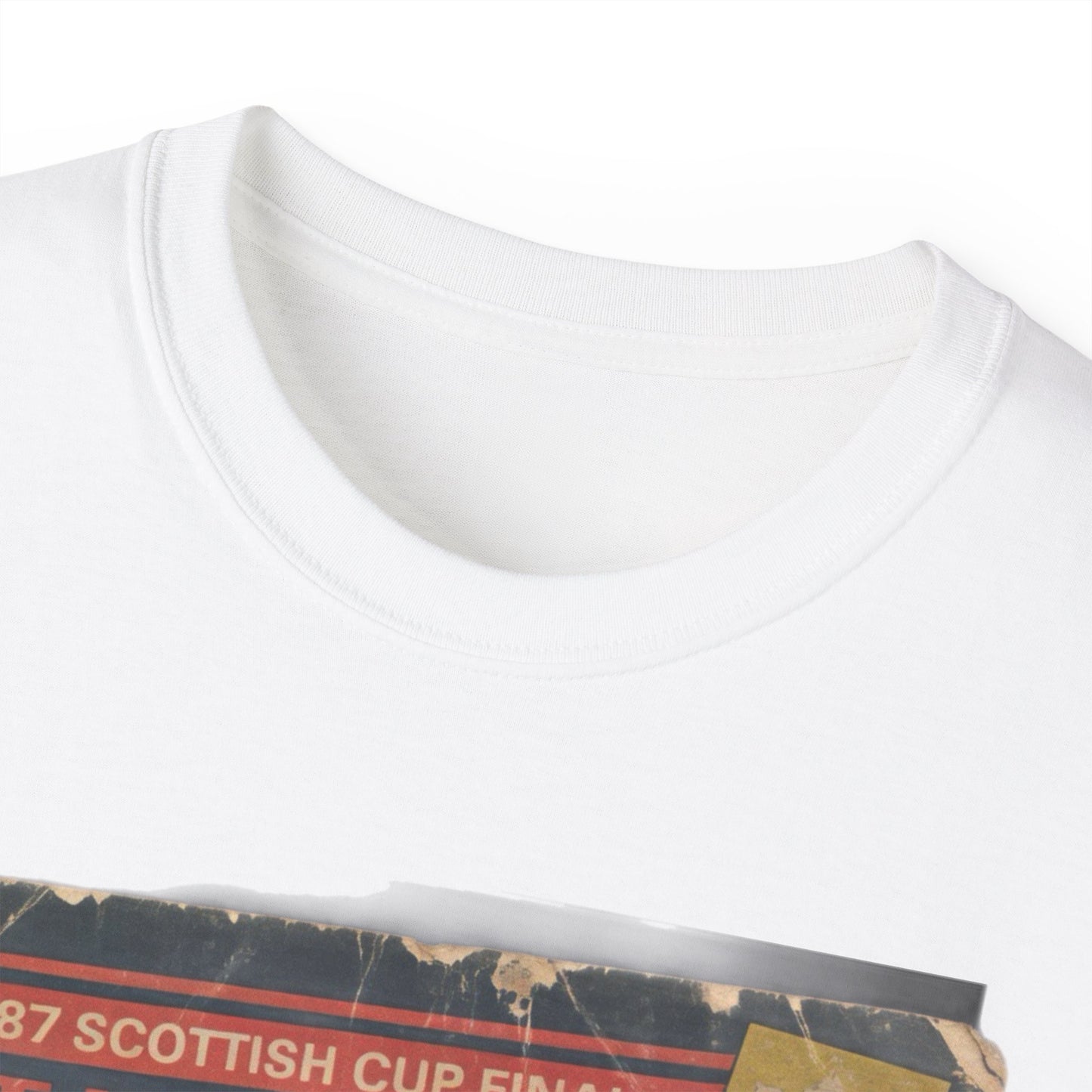 1987 Scottish Cup Final St Mirren Dundee United Programme Poster Unisex Ultra Cotton Tee