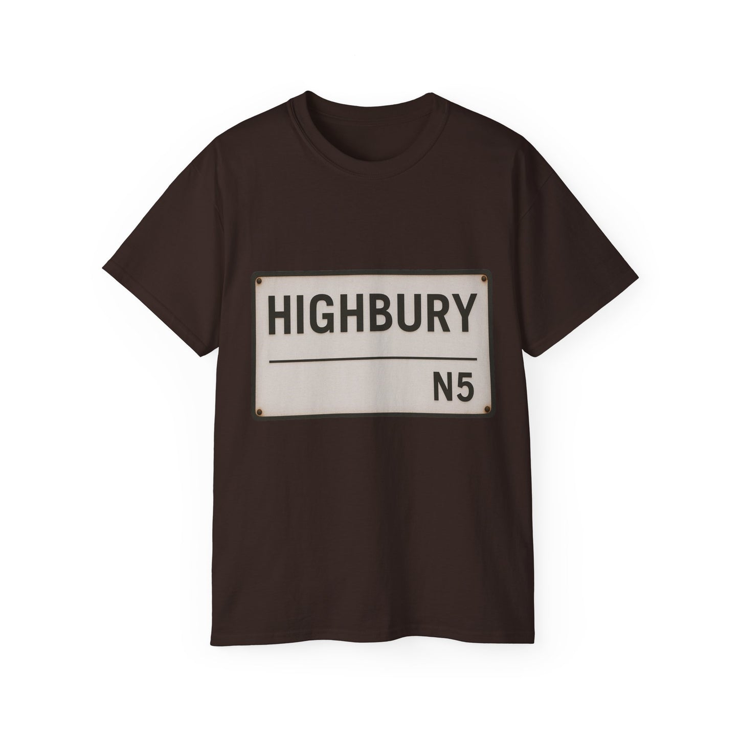 Highbury N5 Arsenal Road Sign T-Shirt