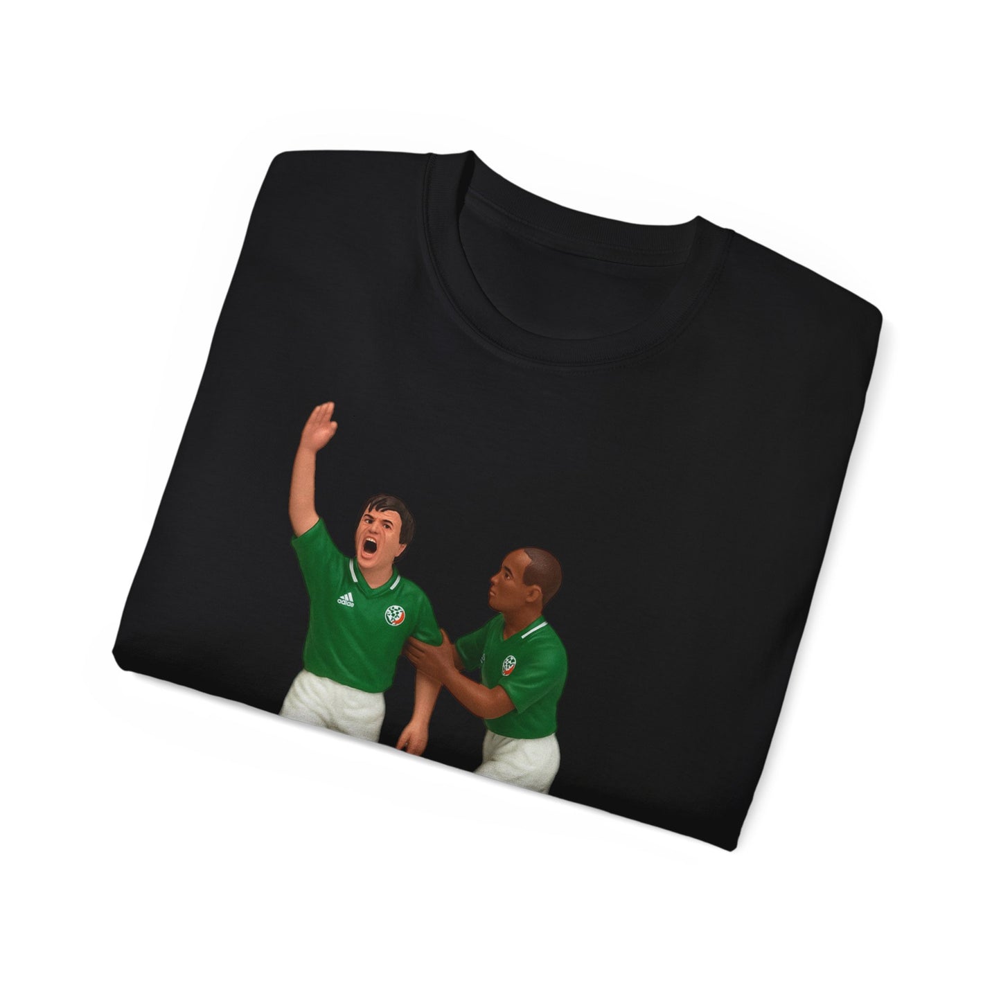 Ray Houghton And Terry Phelan Subbuteo T-Shirt - Ireland