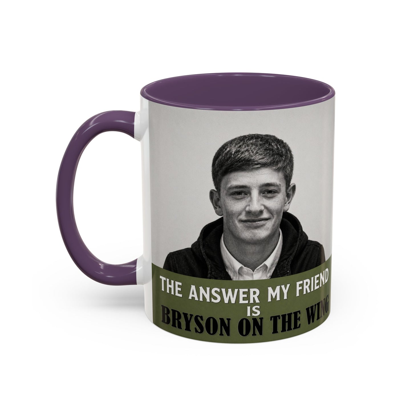 Bryson Appleton The Answer My Friend - Prestwich Heys Accent Coffee Mug (11, 15oz)