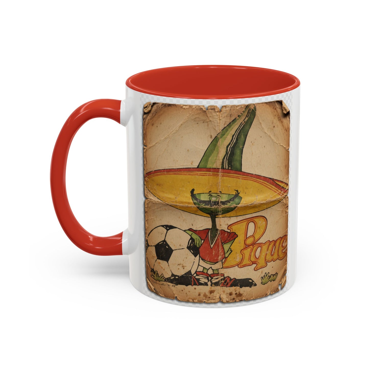Mexico 86 Mascot Poster Pique Coffee Mug (11, 15oz)