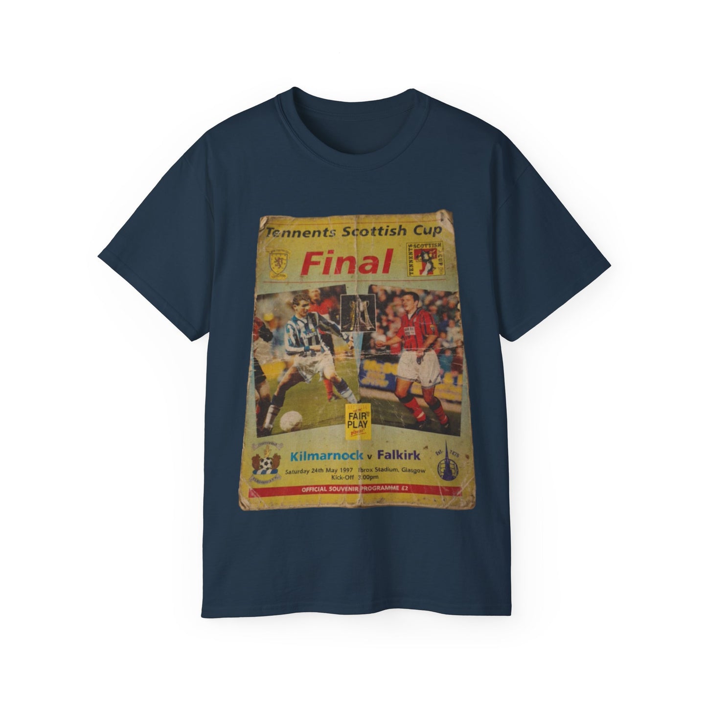 1997 Scottish Challenge Cup Final Programme Poster Unisex Ultra Cotton Tee