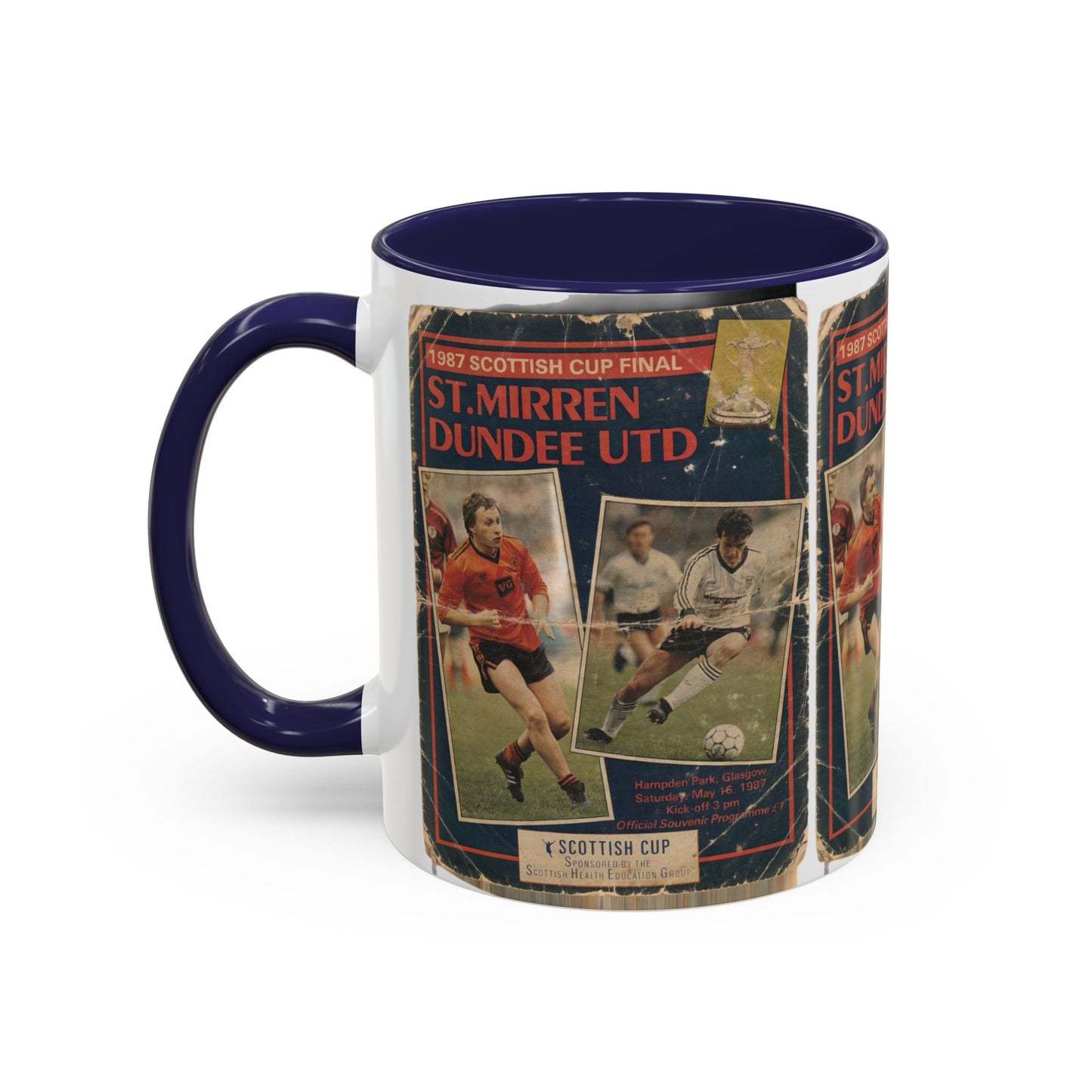 1987 Scottish Cup Final St Mirren Dundee United Programme Poster Accent Coffee Mug (11, 15oz)