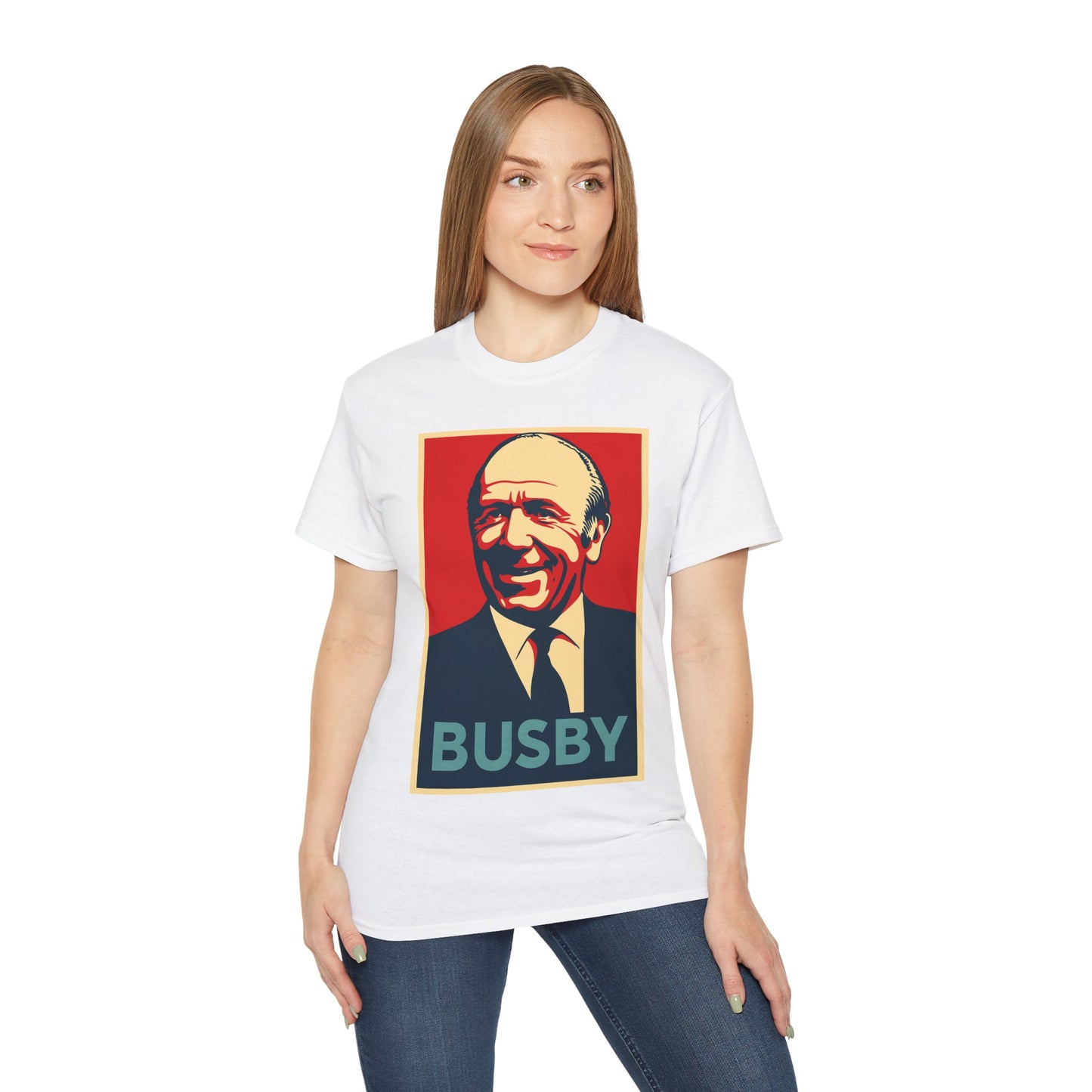 Matt Busby Hope Poster T-Shirt - Manchester United