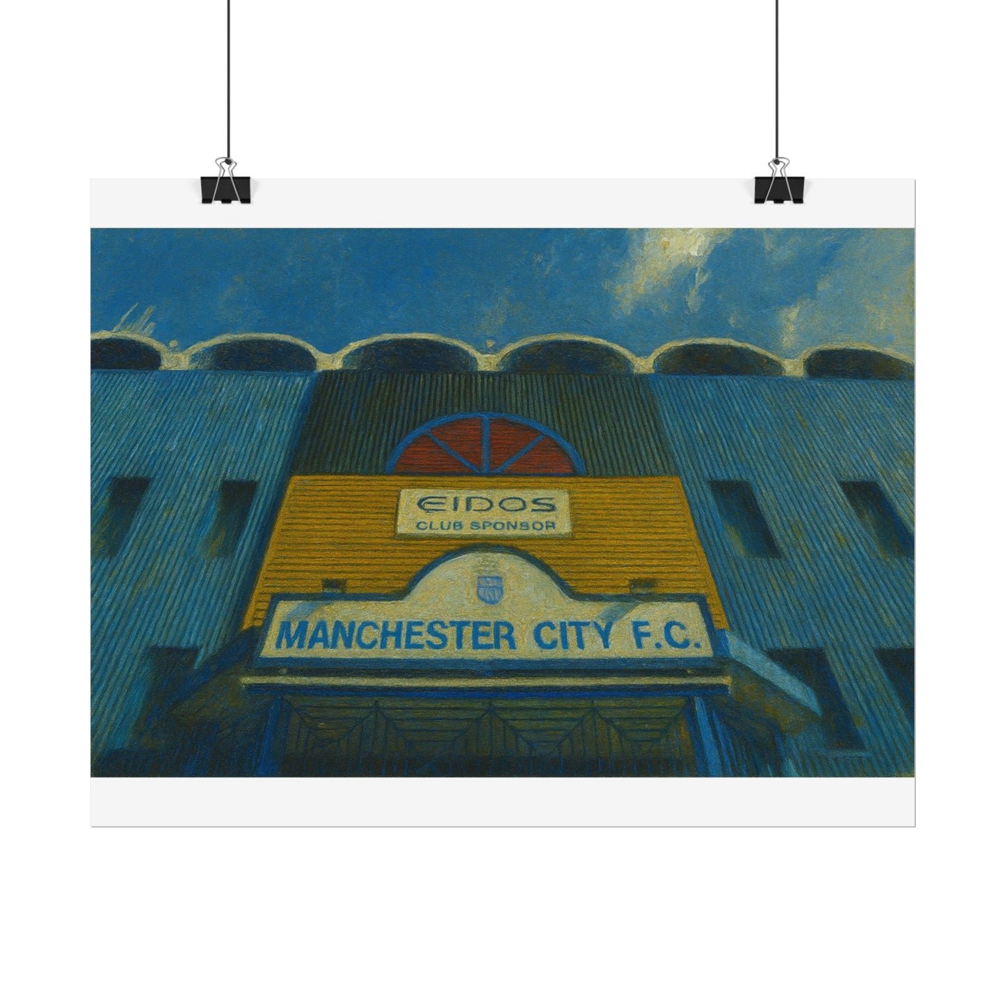 Manchester City F.C. Maine Road Rolled Poster