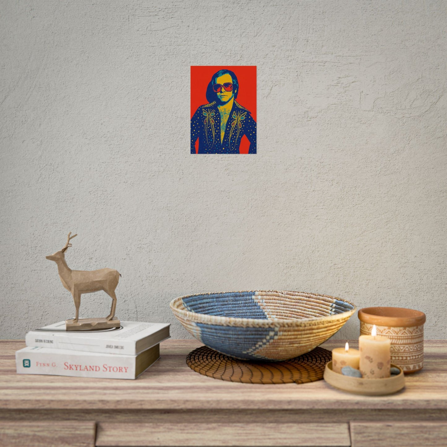 E. John Pop Art Poster