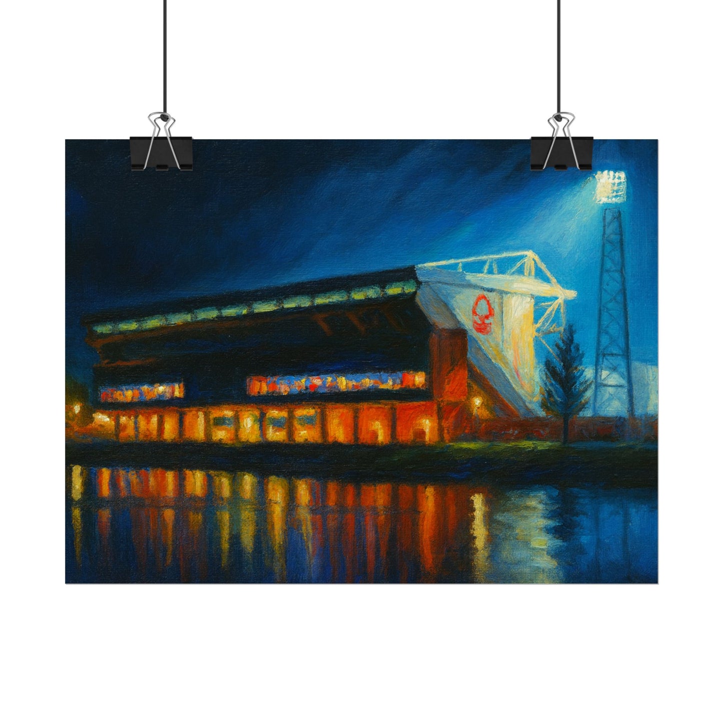 Nottingham Forest City Ground Art Poster