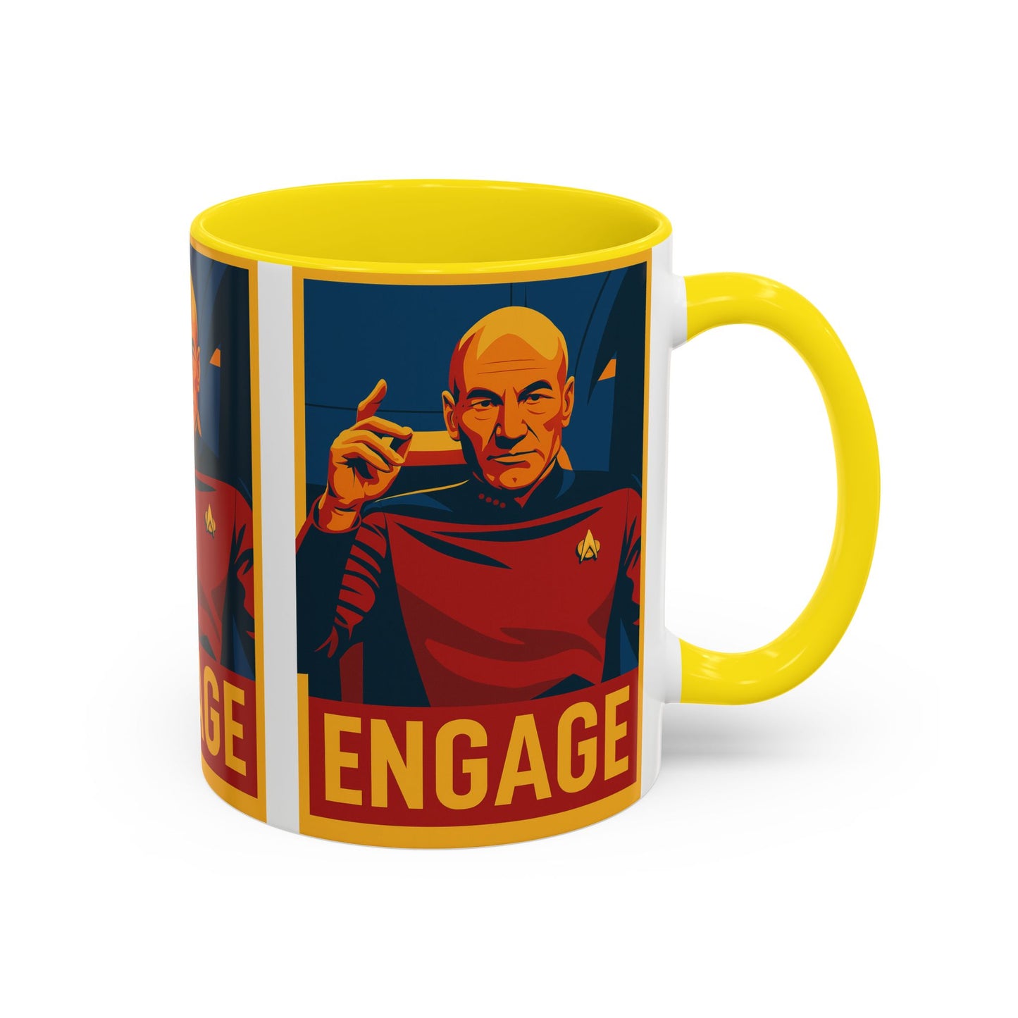 Captain Picard Engage Mug