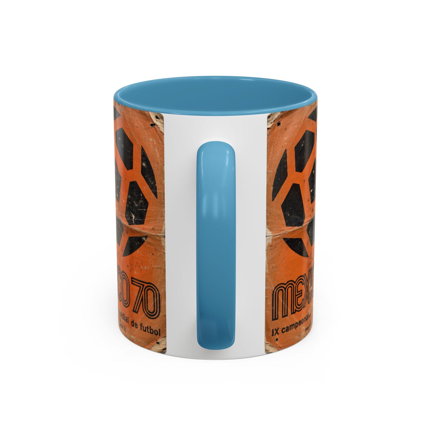 Mexico 70 World Cup Poster Orange  Coffee Mug (11, 15oz)