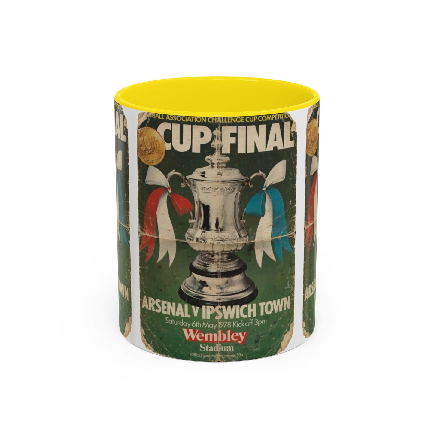 1978 FA Cup Final Programme Ipswich Town Arsenal Poster Accent Coffee Mug (11, 15oz)