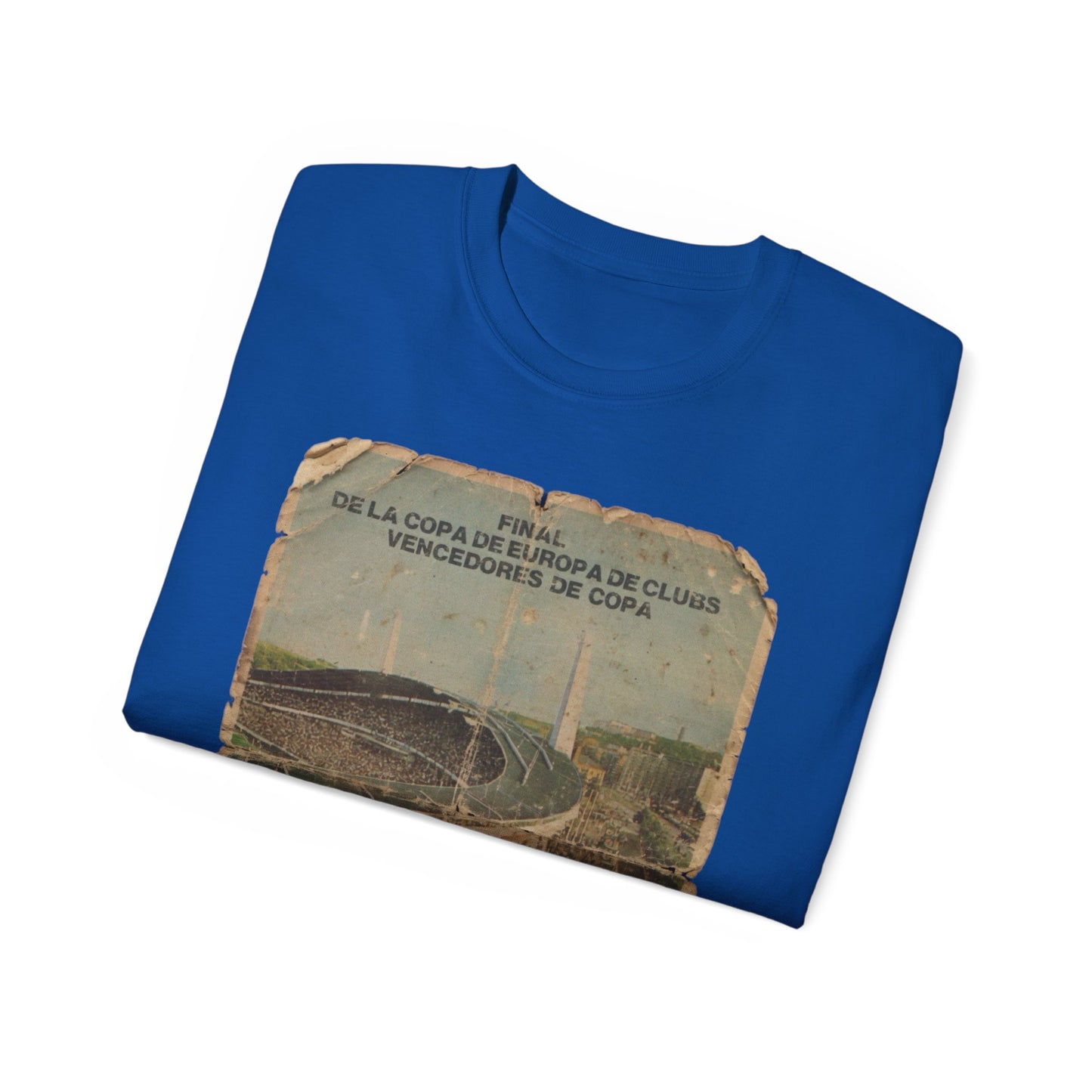 1983 European Cup Winners Cup Final Aberdeen Real Madrid Poster Unisex Ultra Cotton Tee