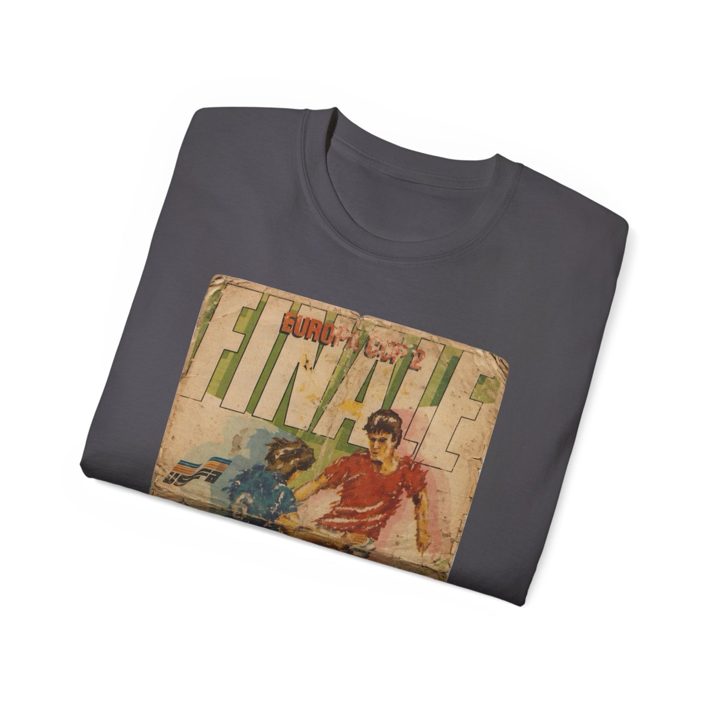 1985 European Cup Winners Cup Final Everton Rapid Vienna Poster Unisex Ultra Cotton Tee