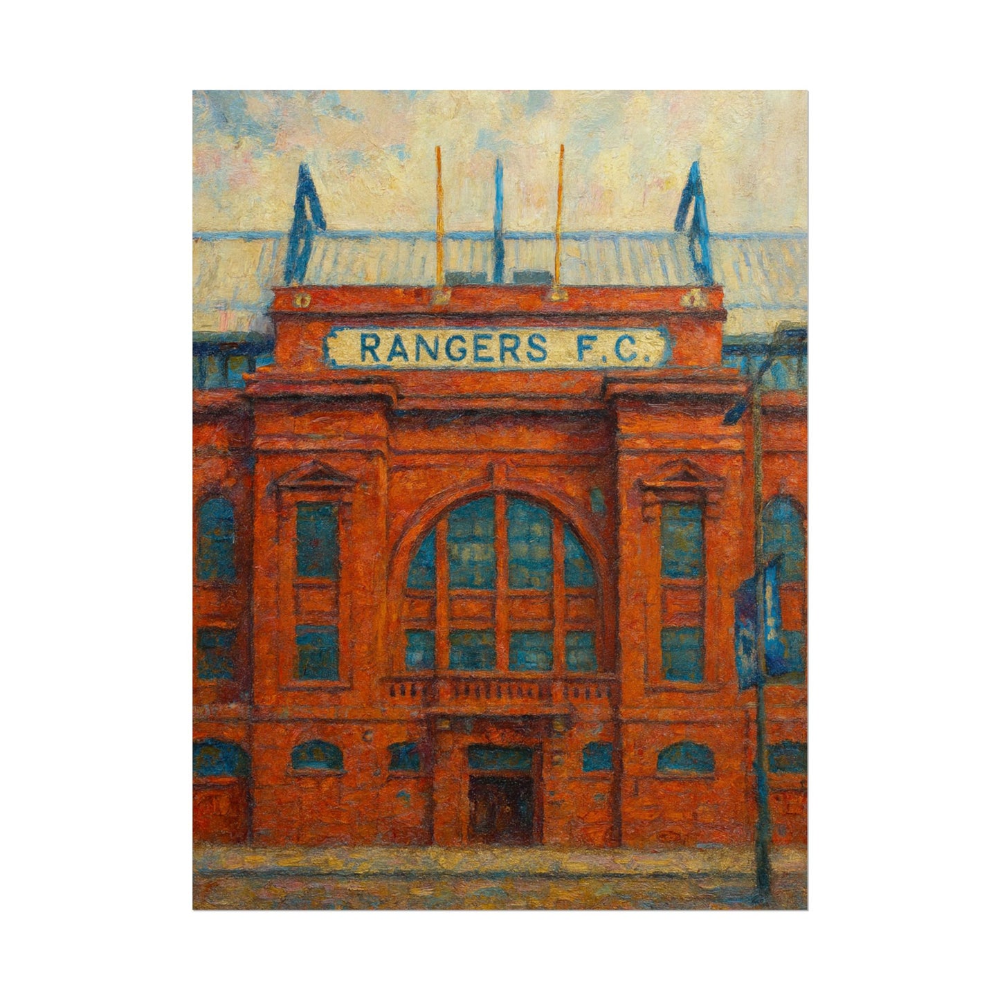 Ibrox Stadium Rangers FC Rolled Posters